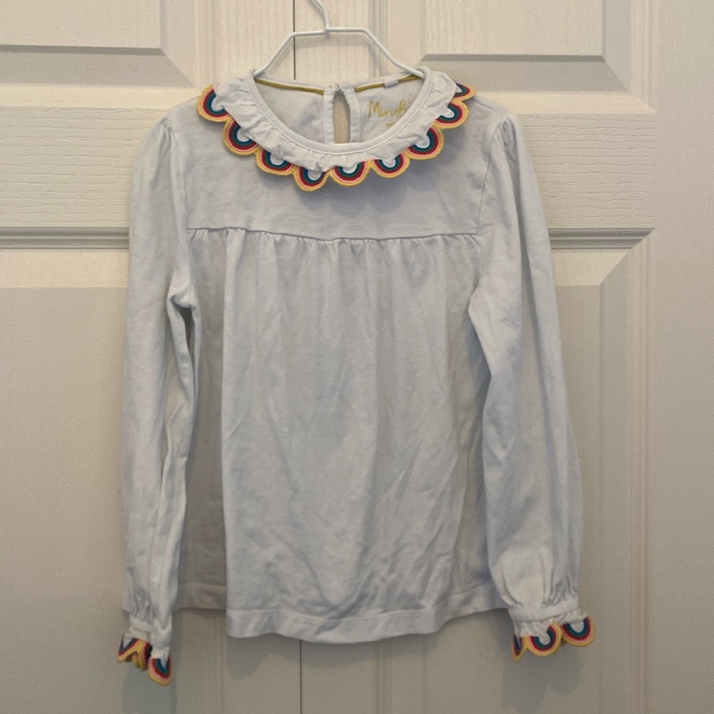 Mini Boden Rainbow Collared Short